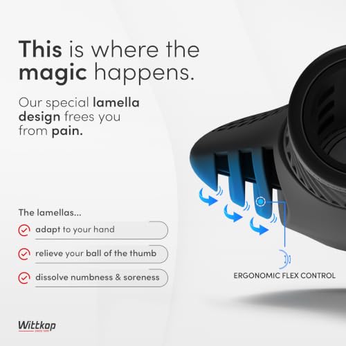 Wittkop Bike Grips With Innovative 3-Zone Design Made in Germany - Ergonomic Non-Slip Comfort and EFC Zones for Optimized Grip & Comfort - Handlebar