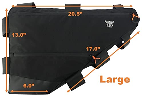 Touring Road Bike Full Frame Bag | Bicycle Bikepacking, Touring, Commuting Pack | Small (6.5L), Medium (12L), Large (14L)