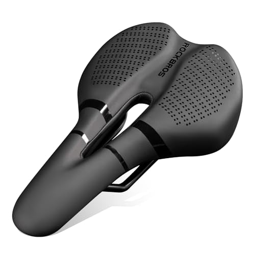 ROCKBROS Bike Seat for Men Women, Waterproof Ergonomic Bicycle Saddle