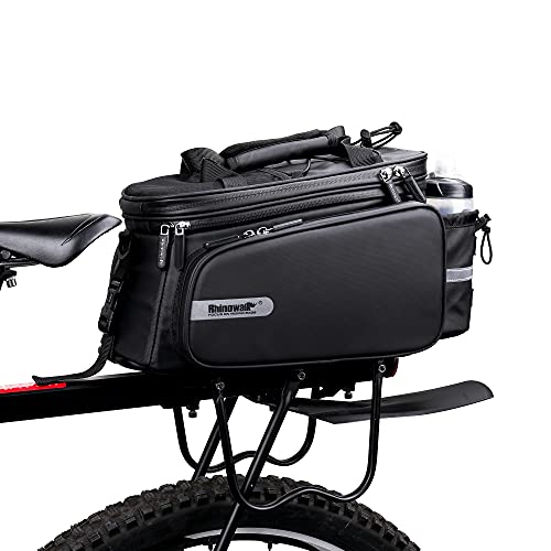 HUNTVP Bike Trunk Bag Expandable 11-30L Rack Bags Bike Pannier Bags Rear Seat Bag Handbag for Bicycle Cargo Rack Saddle Bag Bicycle Commuter Shoulder Luggage Bag