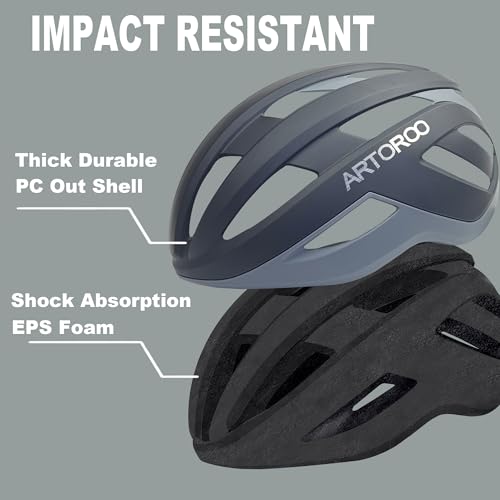 ARTOROO Bike Helmet for Adults-Removable Liners & Size Adjustable- Road Bicycle Helmets in Mountain, for Youth & Adult Men and Female