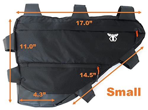 Touring Road Bike Full Frame Bag | Bicycle Bikepacking, Touring, Commuting Pack | Small (6.5L), Medium (12L), Large (14L)