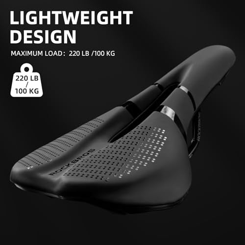 ROCKBROS Bike Seat for Men Women, Waterproof Ergonomic Bicycle Saddle