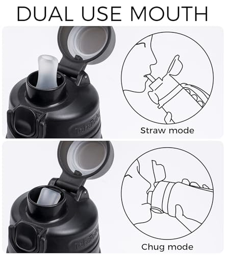 TakeToday Collapsible Water Bottles 21oz (600mL), Foldable Platinum Silicone Travel Water Bottle with Straw & Carry Strap, Leak-Resistant Screw Lid, Wide Mouth, BPA-Free for Hiking, Camping, Travel