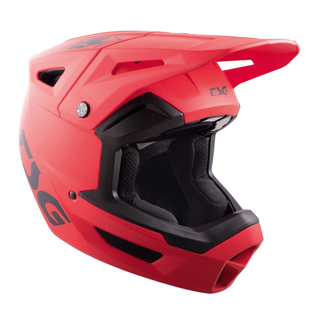 TSG Sentinel Fullface Downhill Mountain Bike Helmet, Black, ABS Outershell, Full Frame EPS Protection, PC Laminated EPS Chinbar, 12 Vents, Wide Eyeports, Precision Visor, Removable Liners & Cheek Pads