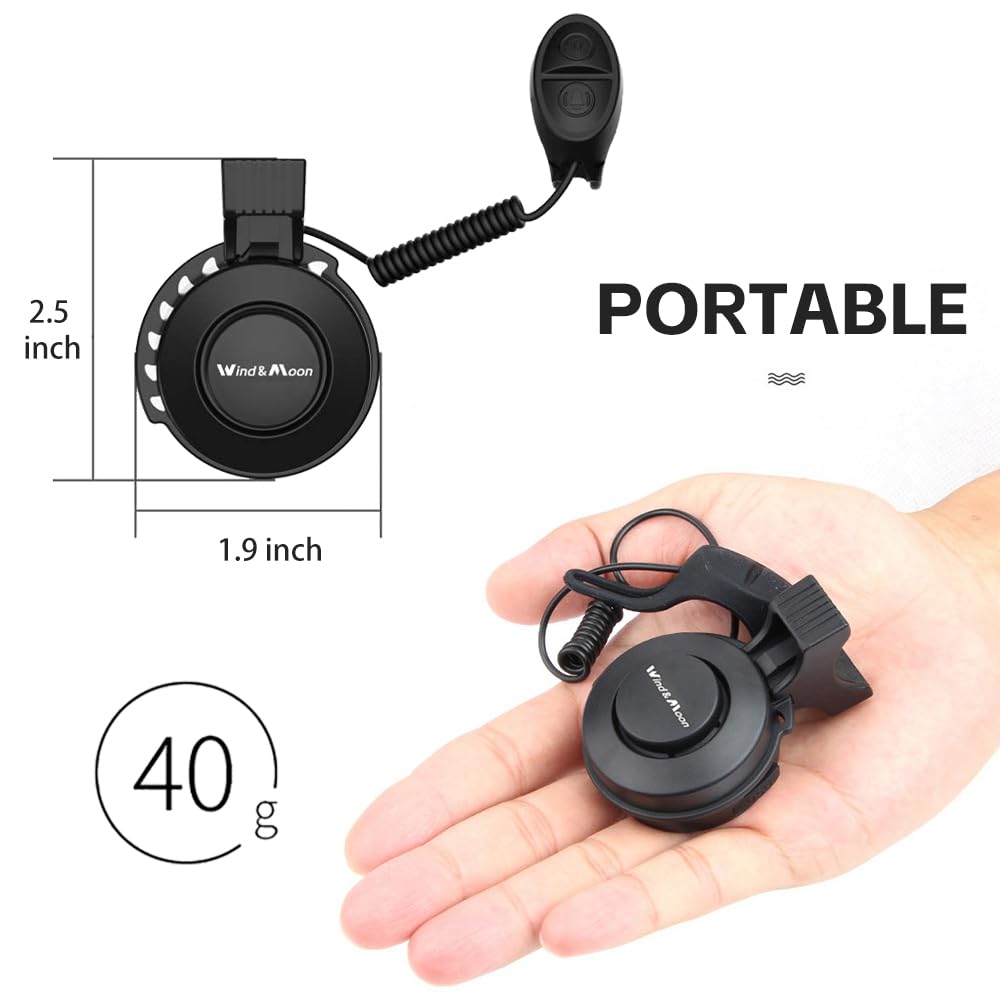 LESOVI Electronic Bike Horn 120db Cycling Electric Bicycle Horn 4 Sound Modes with Rechargeable Battery Waterproof Bicycle Bell for Adults Mountain Bike/Adjustable