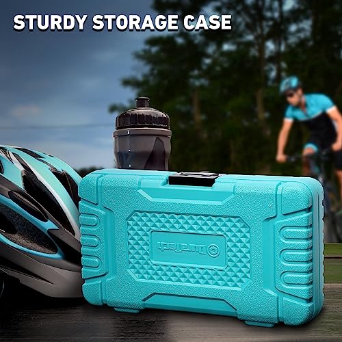 DURATECH Bicycle Repair Tools, Bike Tools Kit with Storage Box