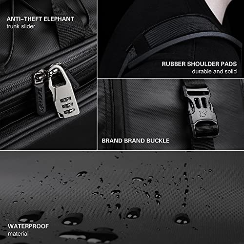 HUNTVP Bike Trunk Bag Expandable 11-30L Rack Bags Bike Pannier Bags Rear Seat Bag Handbag for Bicycle Cargo Rack Saddle Bag Bicycle Commuter Shoulder Luggage Bag