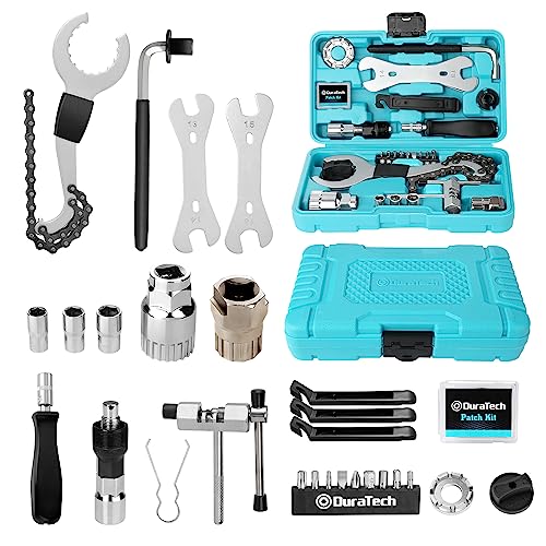 DURATECH Bicycle Repair Tools, Bike Tools Kit with Storage Box