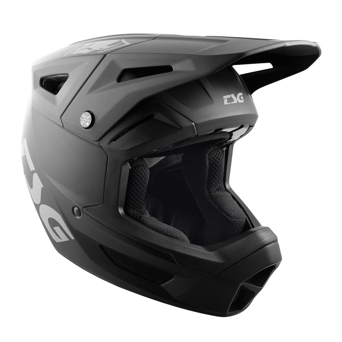 TSG Sentinel Fullface Downhill Mountain Bike Helmet, Black, ABS Outershell, Full Frame EPS Protection, PC Laminated EPS Chinbar, 12 Vents, Wide Eyeports, Precision Visor, Removable Liners & Cheek Pads