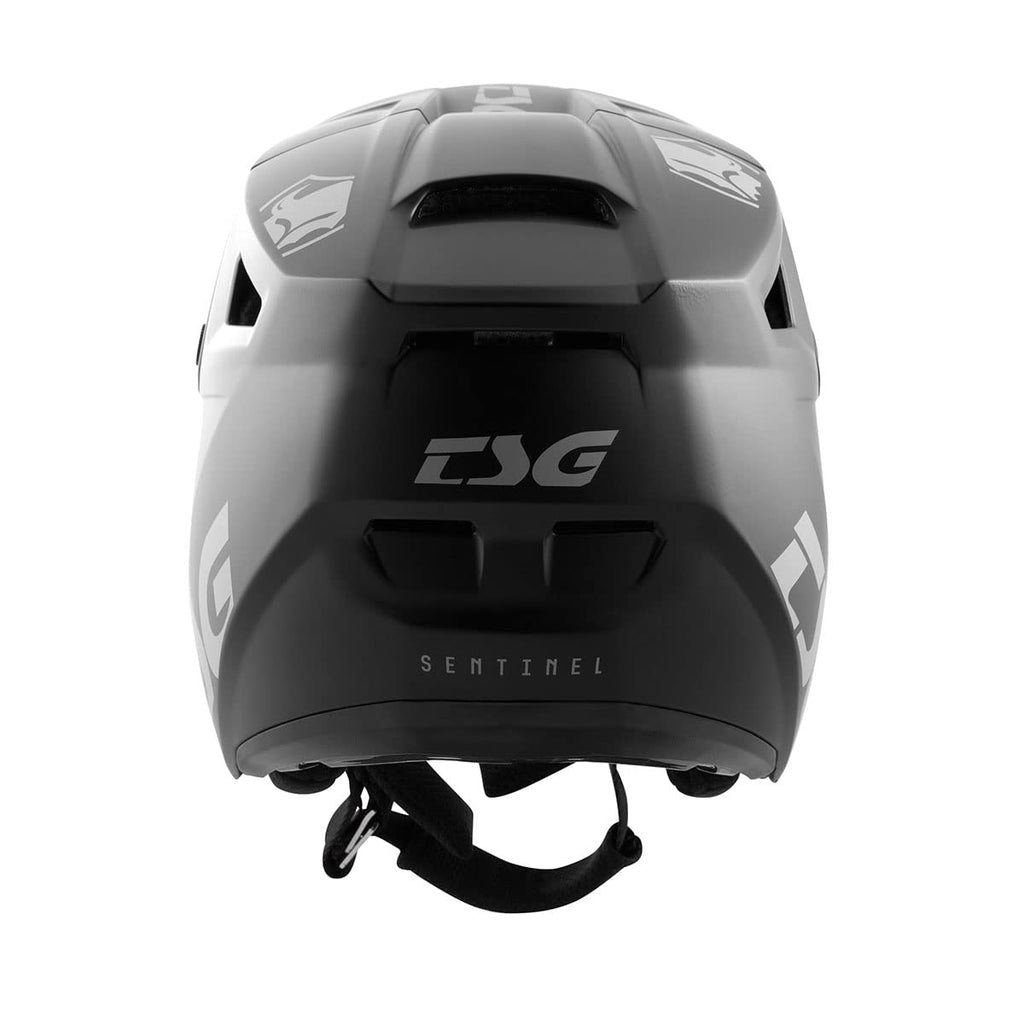 TSG Sentinel Fullface Downhill Mountain Bike Helmet, Black, ABS Outershell, Full Frame EPS Protection, PC Laminated EPS Chinbar, 12 Vents, Wide Eyeports, Precision Visor, Removable Liners & Cheek Pads