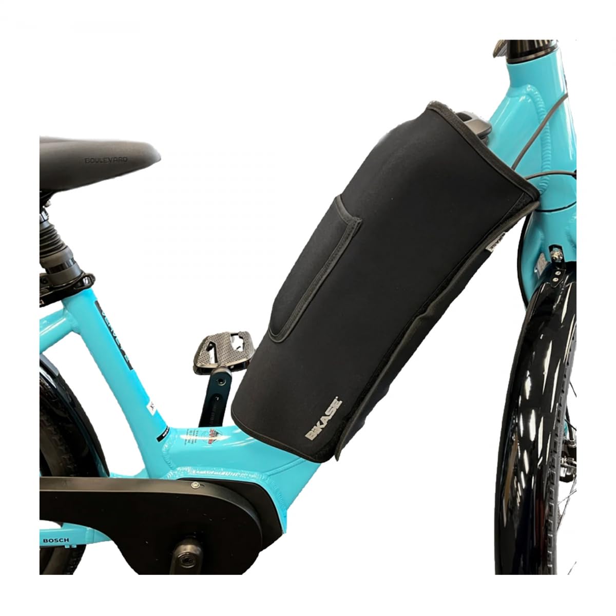 BiKase E-Bike Battery Cover Neoprene Electric Bicycle Battery Cover for Outdoor Riding, Transporting on Car Rack, eBike Battery Cover for Isolating Battery, Waterproof, Dirt Resistant