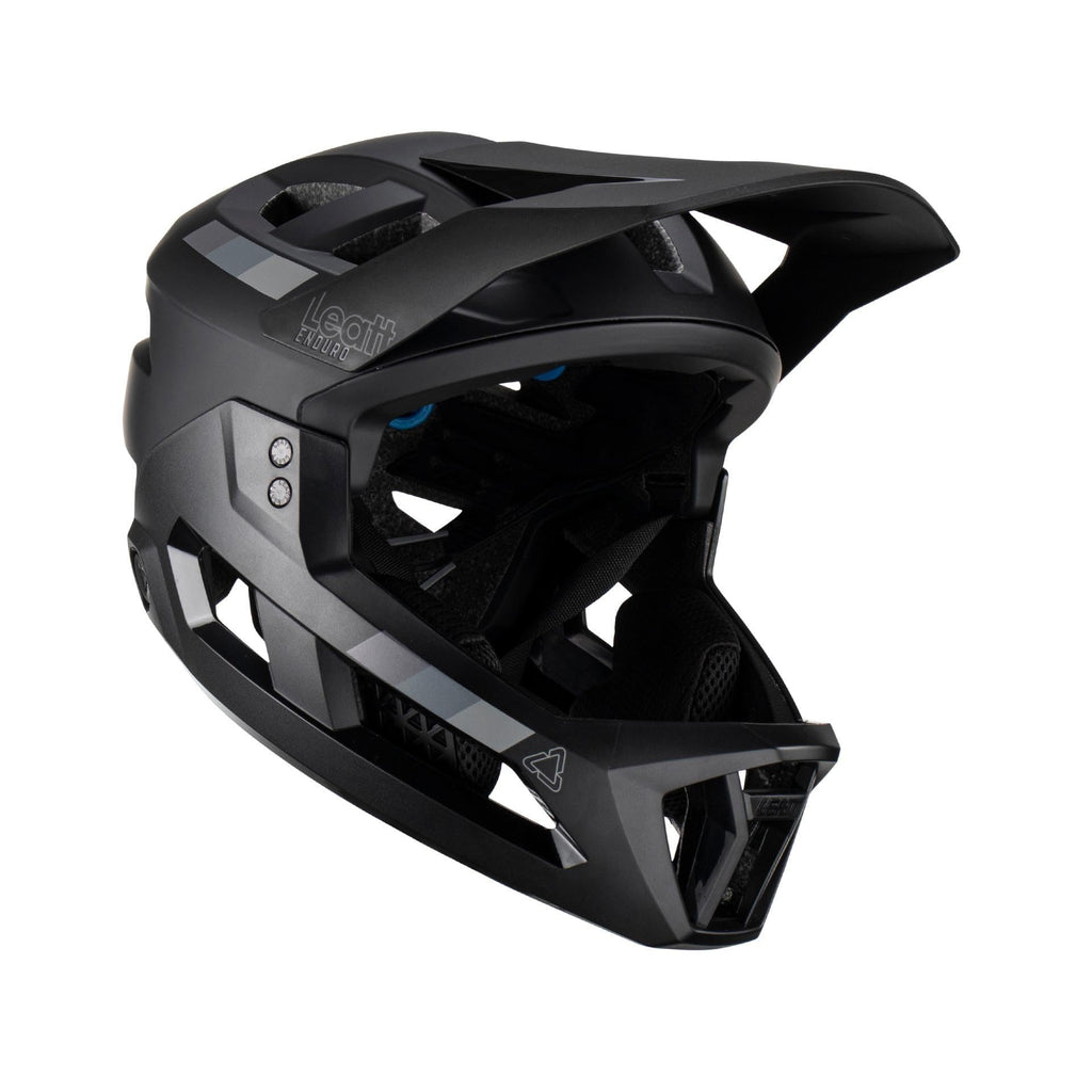 Leatt MTB Enduro 2.0 Helmet | 2-in-1 Mountain Bike Full Face with Removable Chin Bar, 360 Turbine Tech & Magnetic Buckle