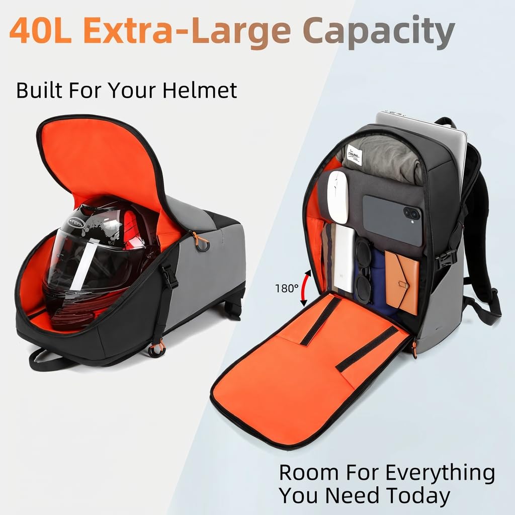 WINPRIM Motorcycle Helmet Backpack