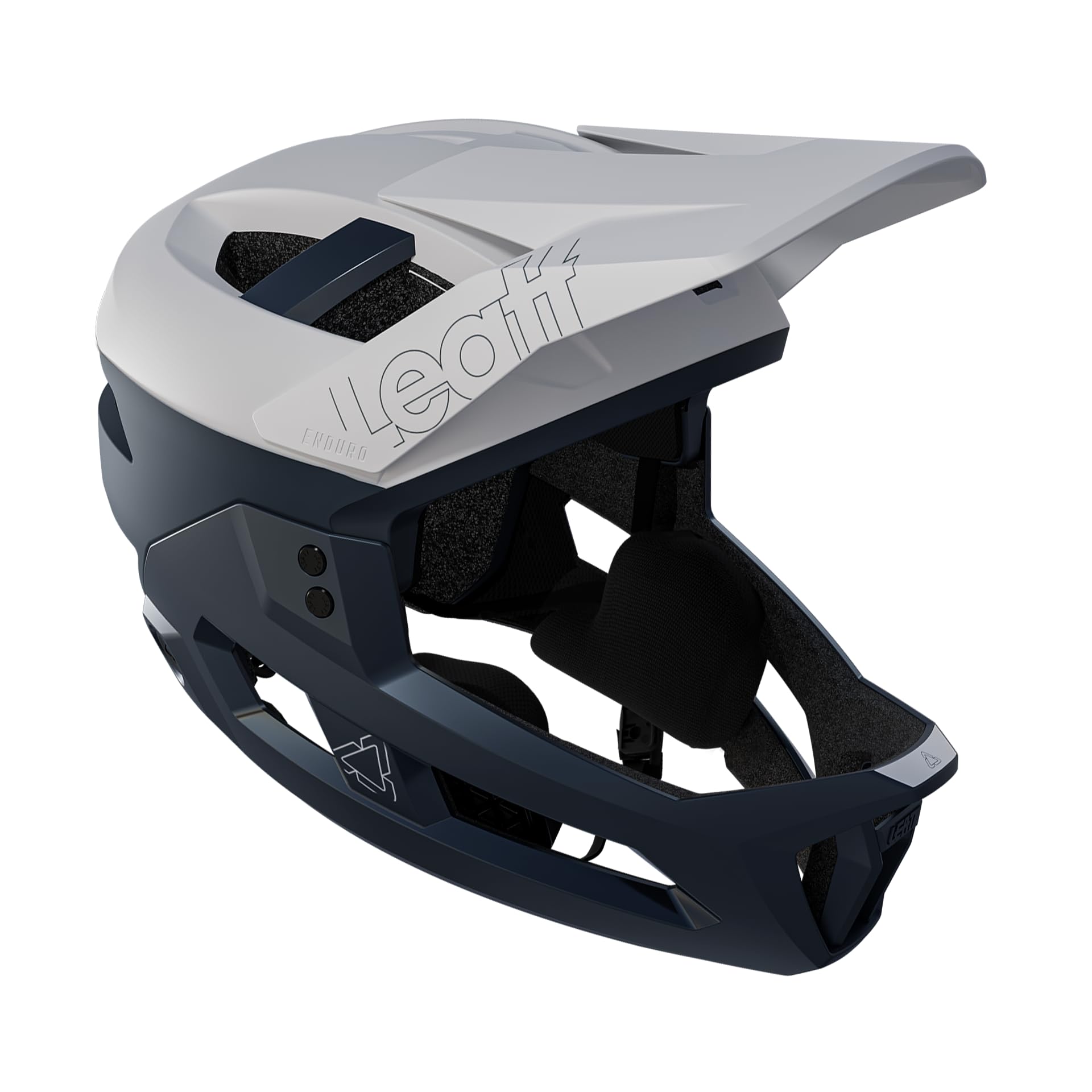 Leatt MTB Enduro 2.0 Helmet | 2-in-1 Mountain Bike Full Face with Removable Chin Bar, 360 Turbine Tech & Magnetic Buckle