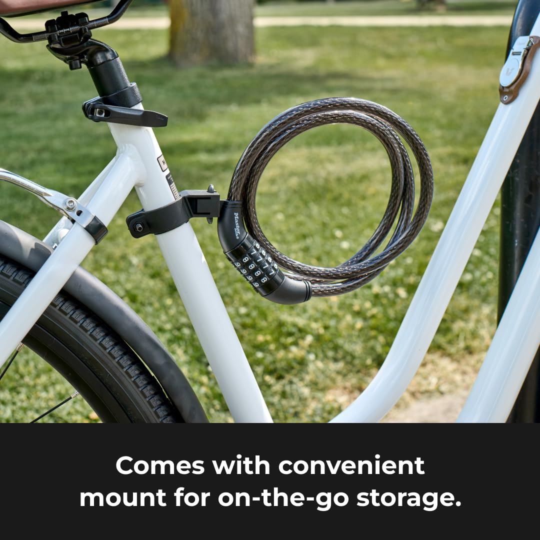 Master Lock Black Set Your Own Combination Bike Lock