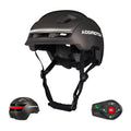 ADDMOTOR Smart Bike Helmet for Adults Men Women, Ebike Helmet with Bluetooth, Certified Helmet for Bicycle and Scooter with Built-in Speakers, Front & Rear LED Lights, iOS & Android App