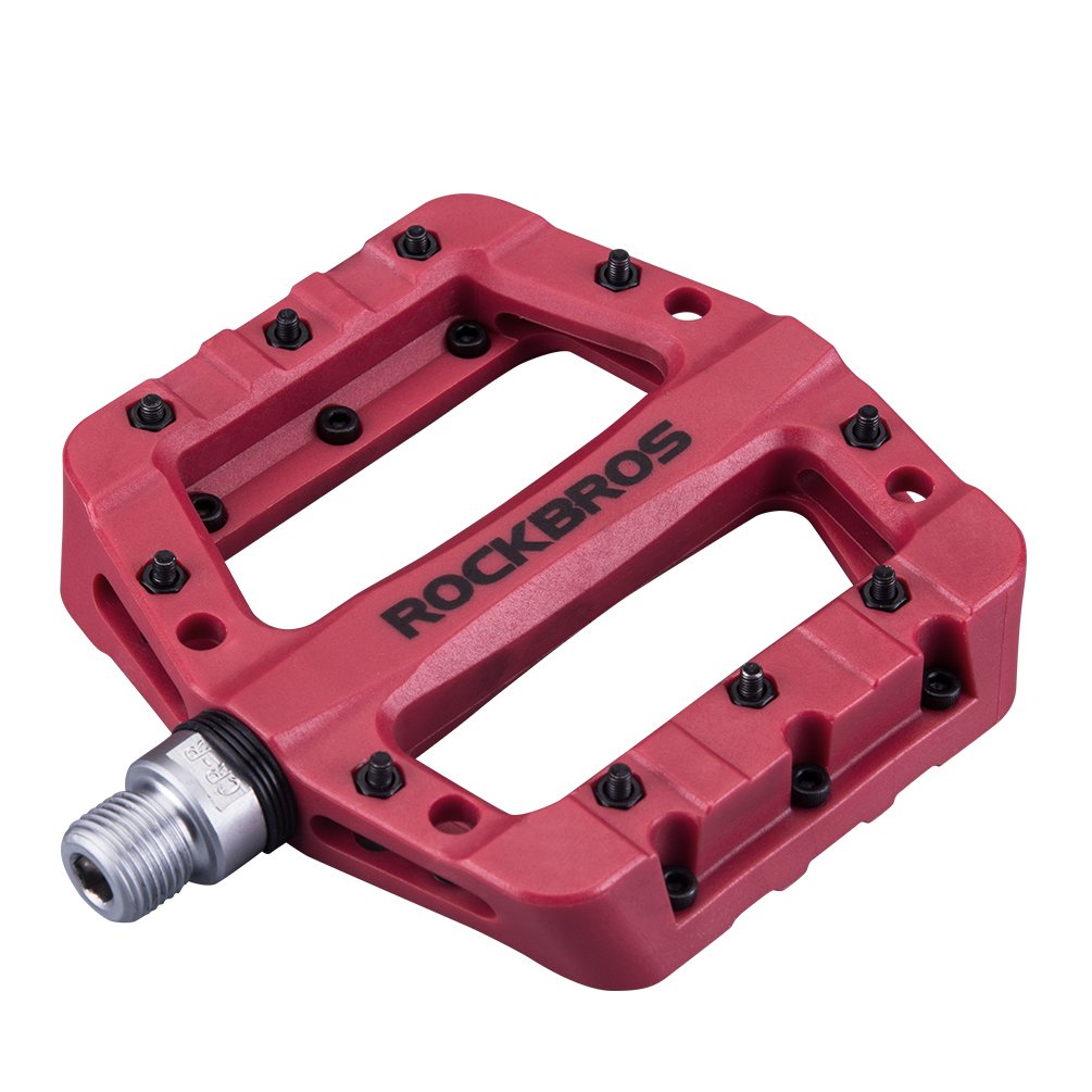 ROCKBROS Nylon Fiber Bike Pedals Lightweight Platform MTB BMX 9/16"
