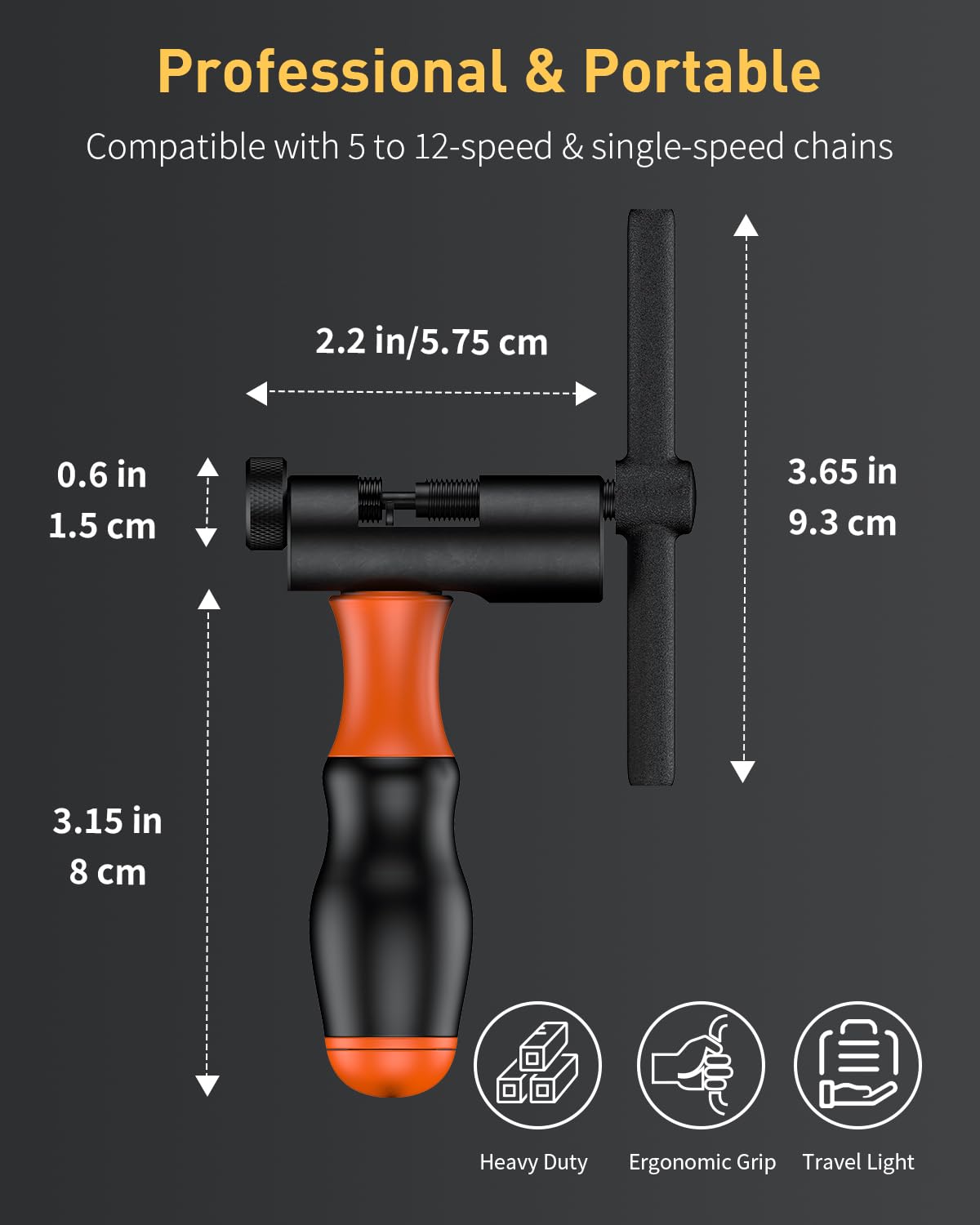 Pawfly Bike Chain Repair Tools, Bicycle Chain Maintenance Tool Set for Multi-Speed Chains