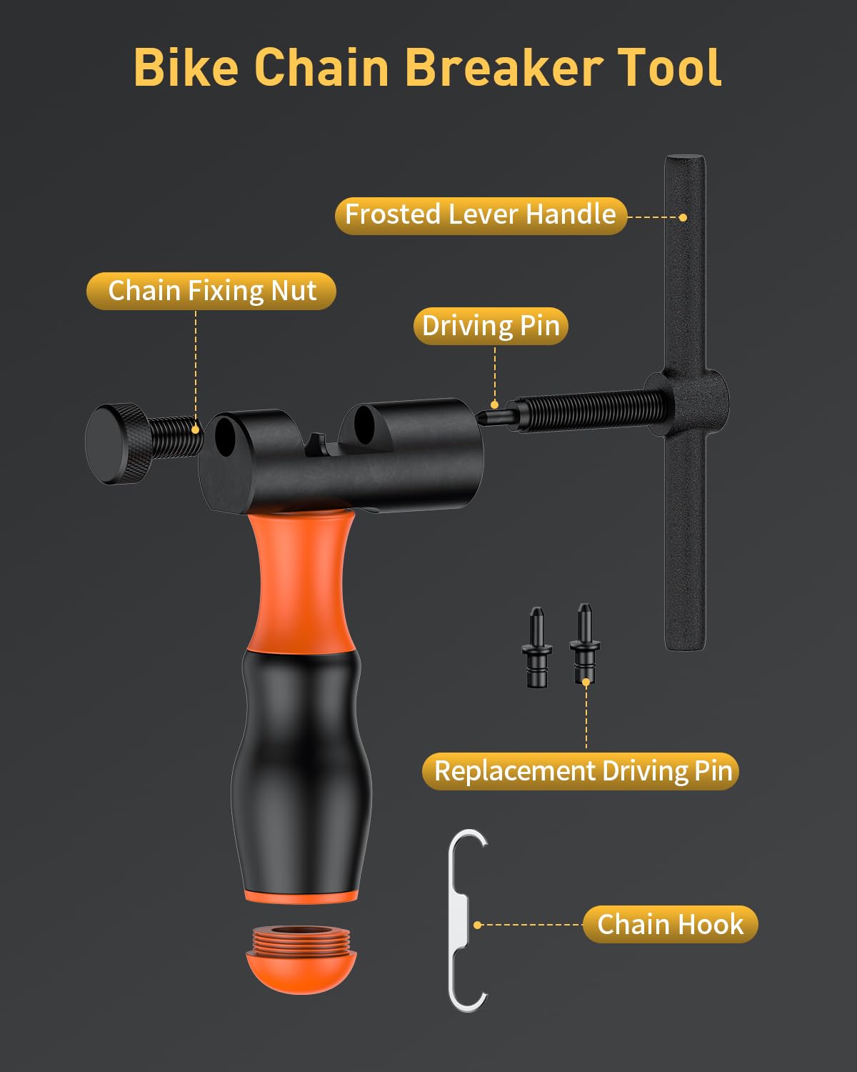 Pawfly Bike Chain Repair Tools, Bicycle Chain Maintenance Tool Set for Multi-Speed Chains