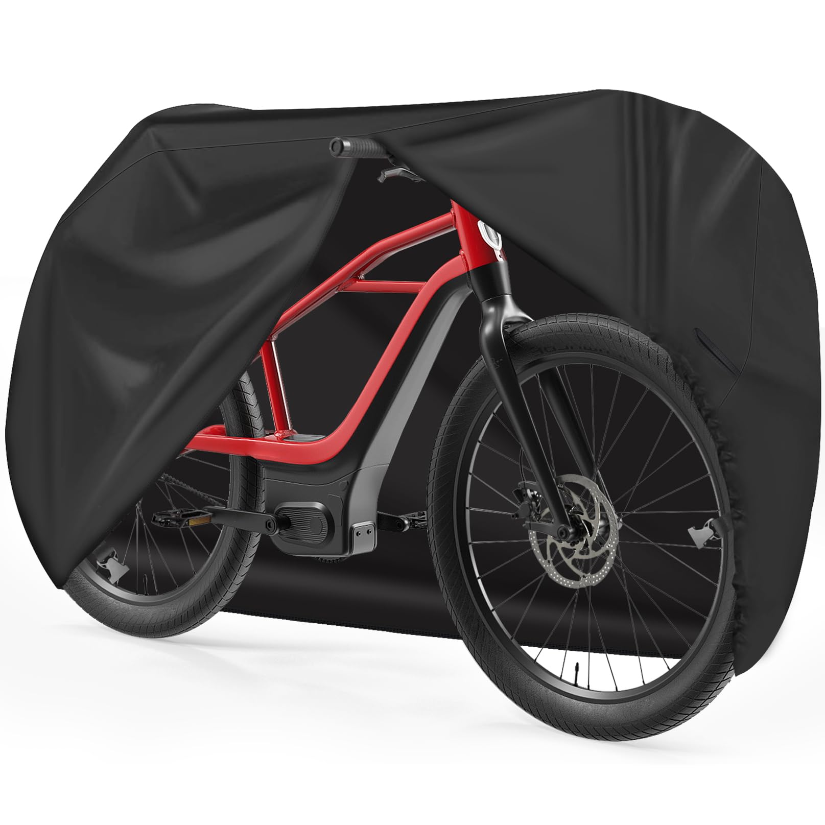 Zettum Bike Cover - 600D Bike Cover Outdoor Storage Waterproof & Heavy Duty, Premium Bicycle Covers for eBike, Mountain Bike, Road Bike, Hybrid Bike, Beach Cruiser Bike, Scooter, and More