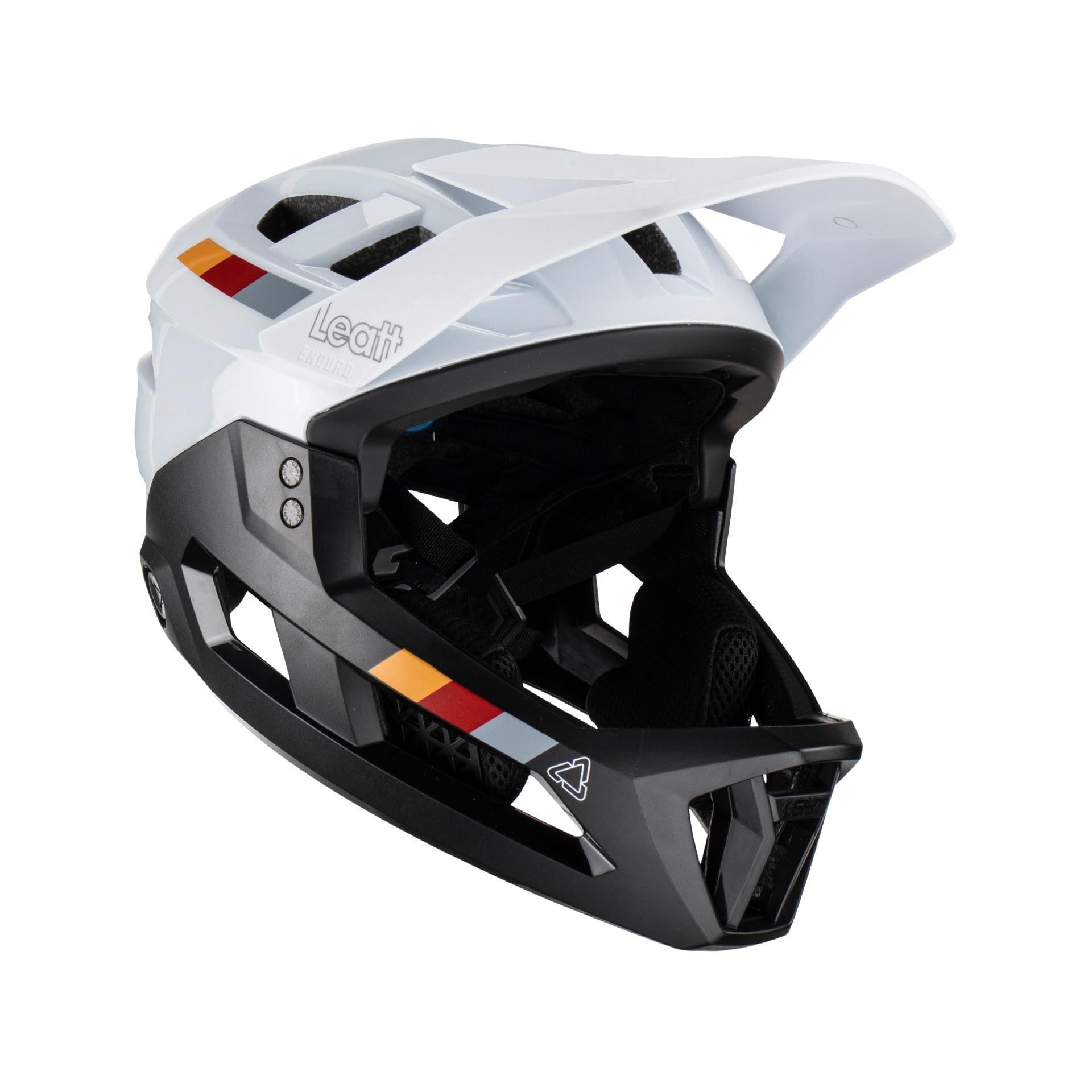 Leatt MTB Enduro 2.0 Helmet | 2-in-1 Mountain Bike Full Face with Removable Chin Bar, 360 Turbine Tech & Magnetic Buckle
