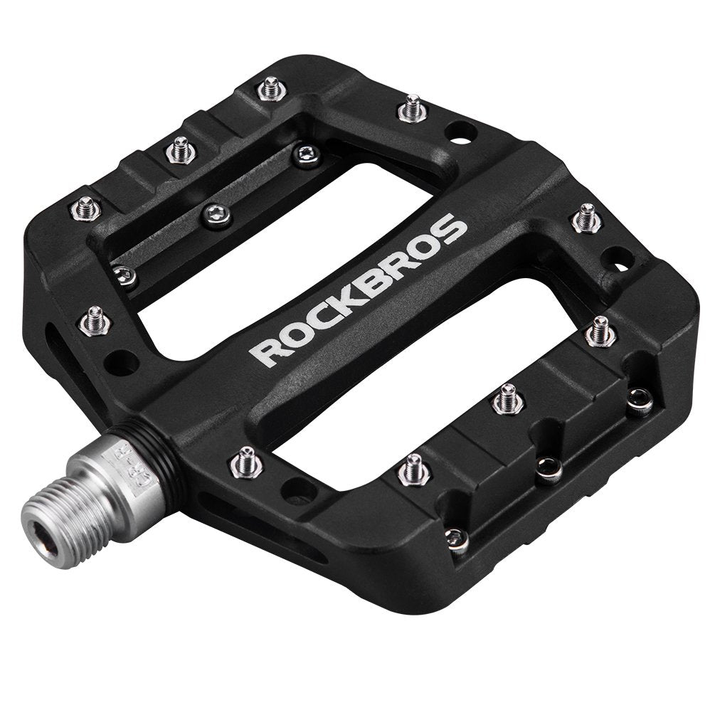 ROCKBROS Nylon Fiber Bike Pedals Lightweight Platform MTB BMX 9/16"