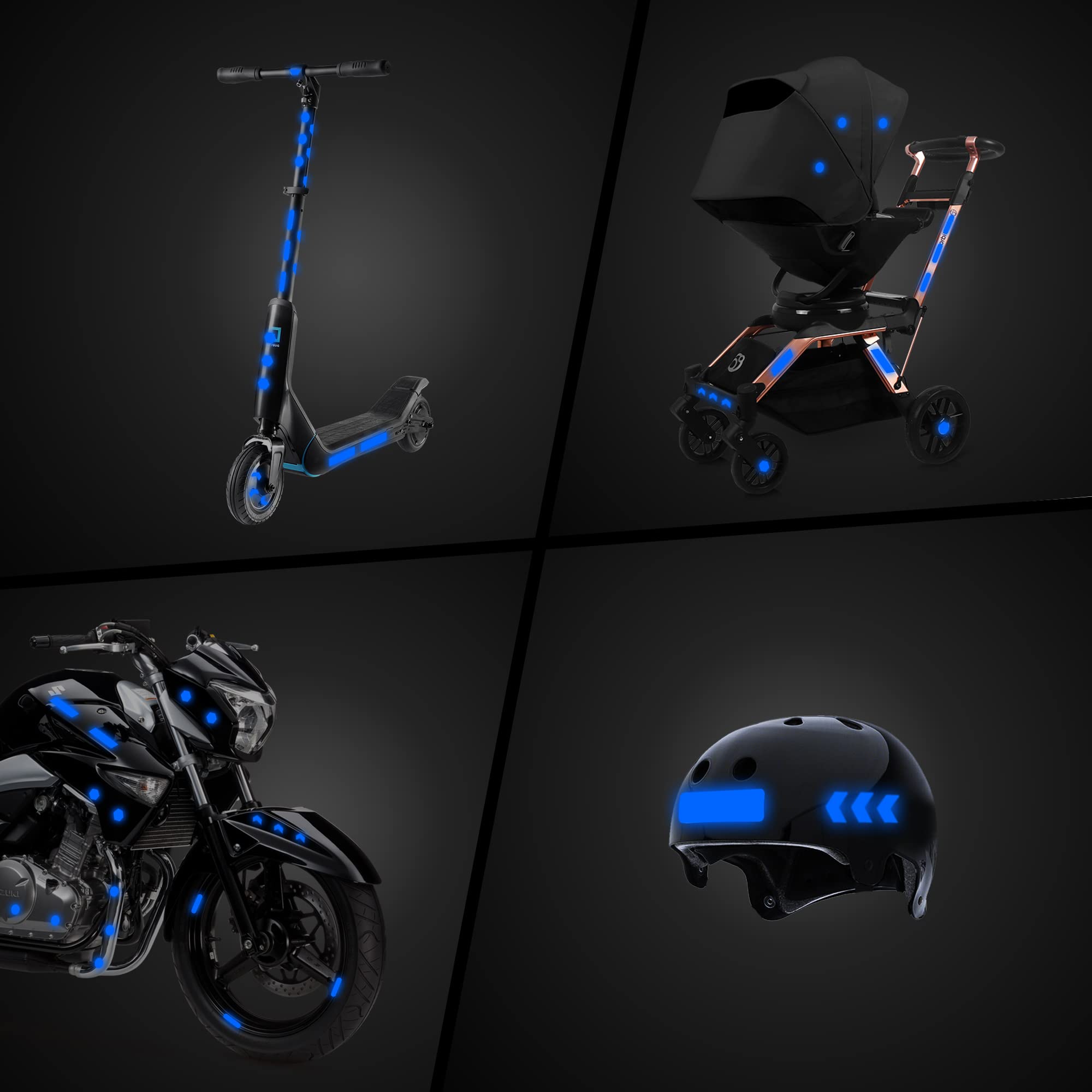 LOOM® Reflective Stickers for Bikes & Helmets