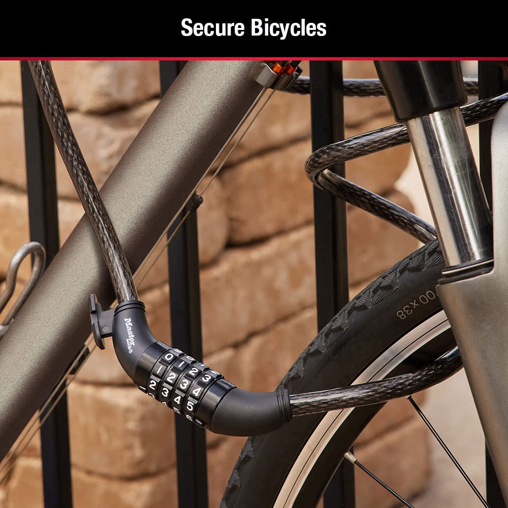 Master Lock Black Set Your Own Combination Bike Lock