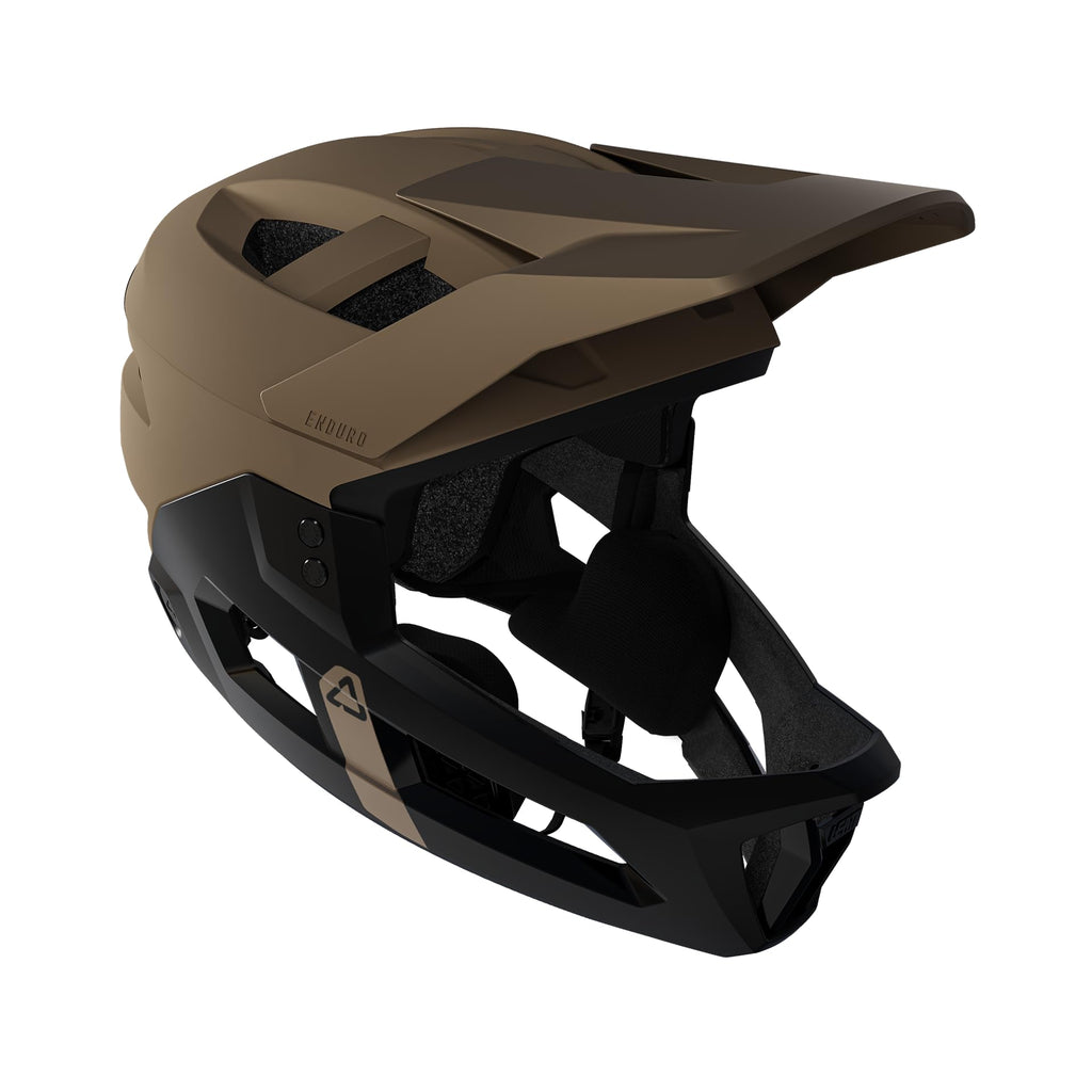 Leatt MTB Enduro 2.0 Helmet | 2-in-1 Mountain Bike Full Face with Removable Chin Bar, 360 Turbine Tech & Magnetic Buckle