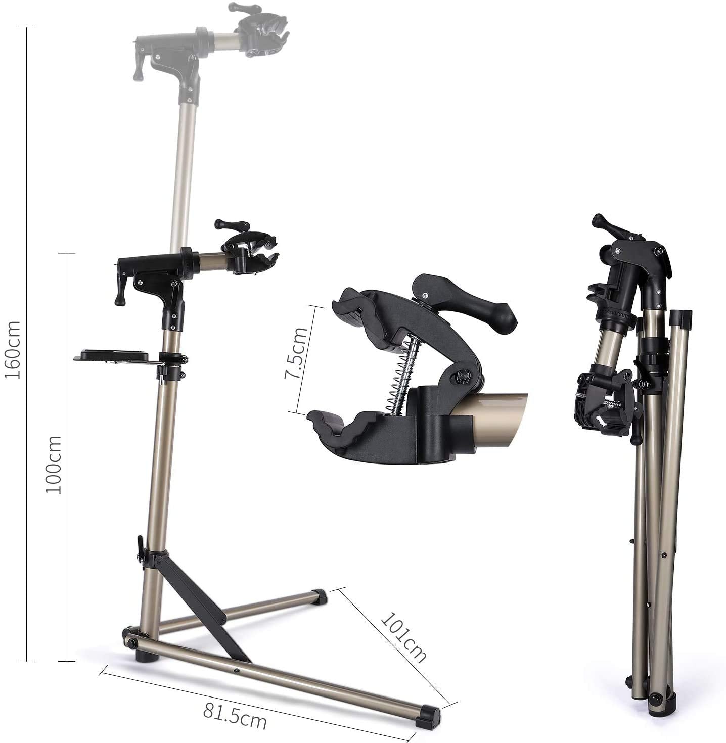 CXWXC Bike Repair Stand -Shop Home Bicycle Mechanic Maintenance Rack- Whole Aluminum Alloy- Height Adjustable (rs100)