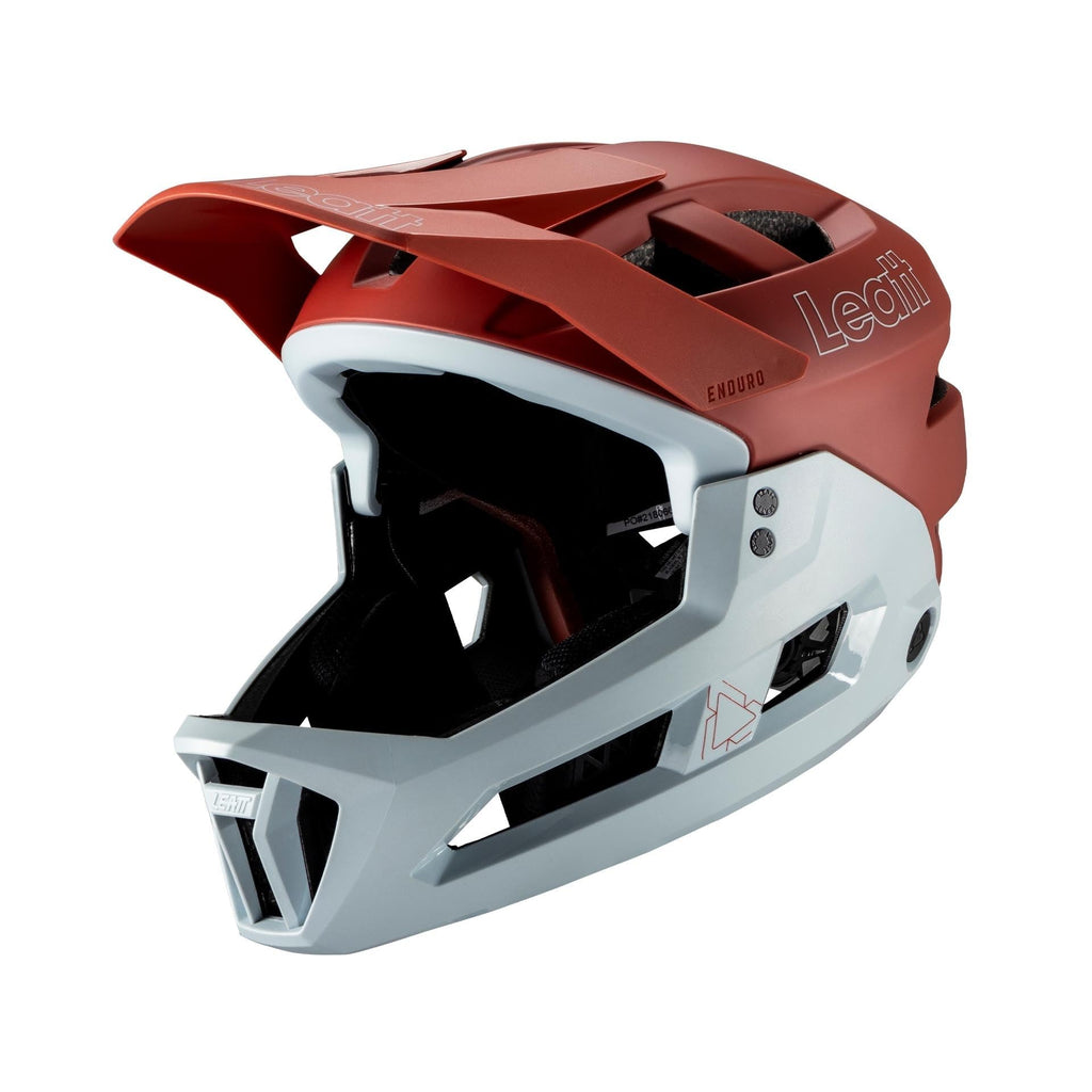 Leatt MTB Enduro 2.0 Helmet | 2-in-1 Mountain Bike Full Face with Removable Chin Bar, 360 Turbine Tech & Magnetic Buckle