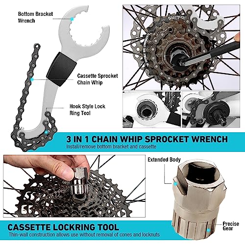 DURATECH Bicycle Repair Tools, Bike Tools Kit with Storage Box