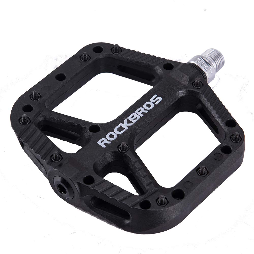 ROCKBROS Nylon Fiber Bike Pedals Lightweight Platform MTB BMX 9/16"