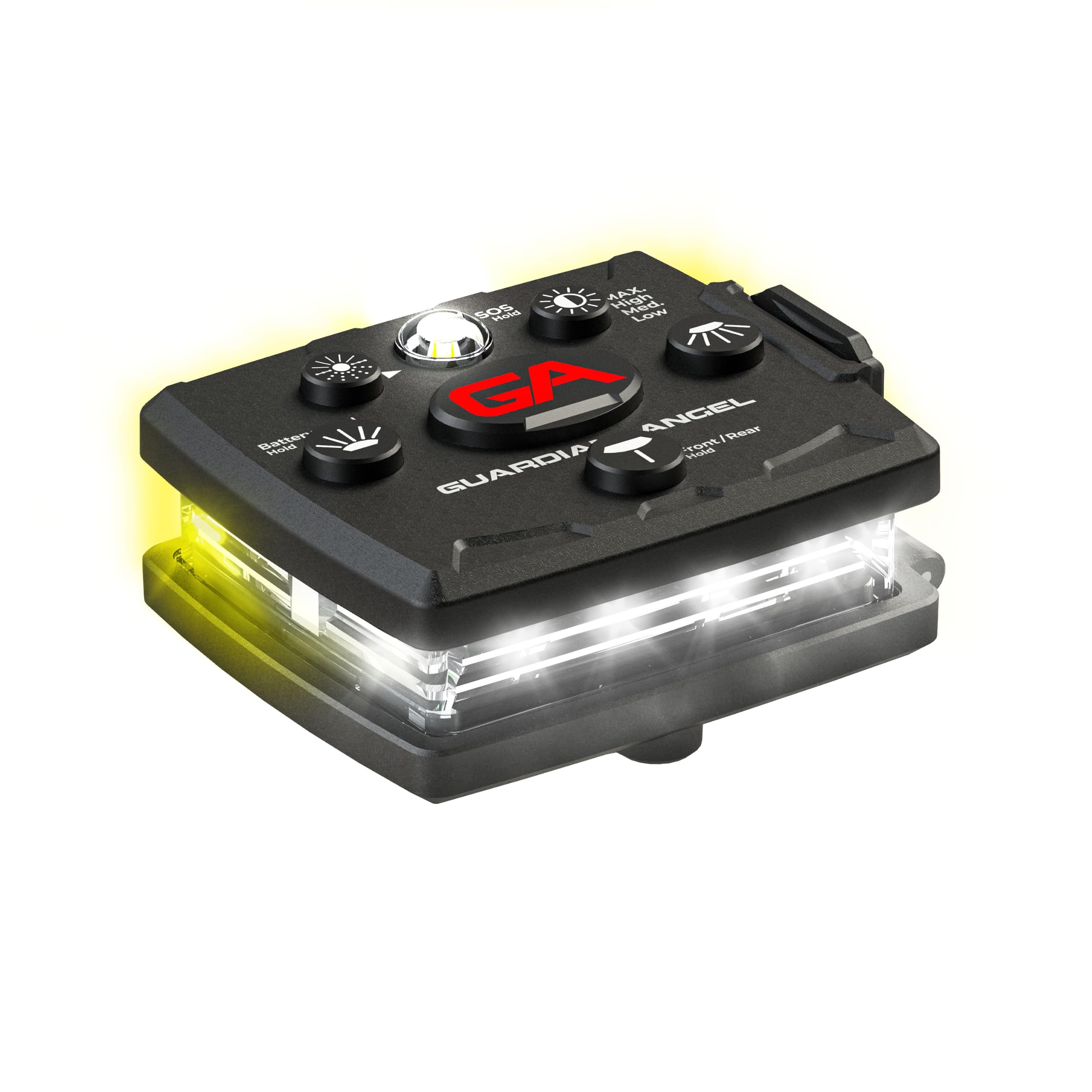 Guardian Angel Micro Series Personal Safety Lights - Rechargeable, Magnetic Wearable Safety Lights for Walking, Cycling, Kayaking, Fishing & More