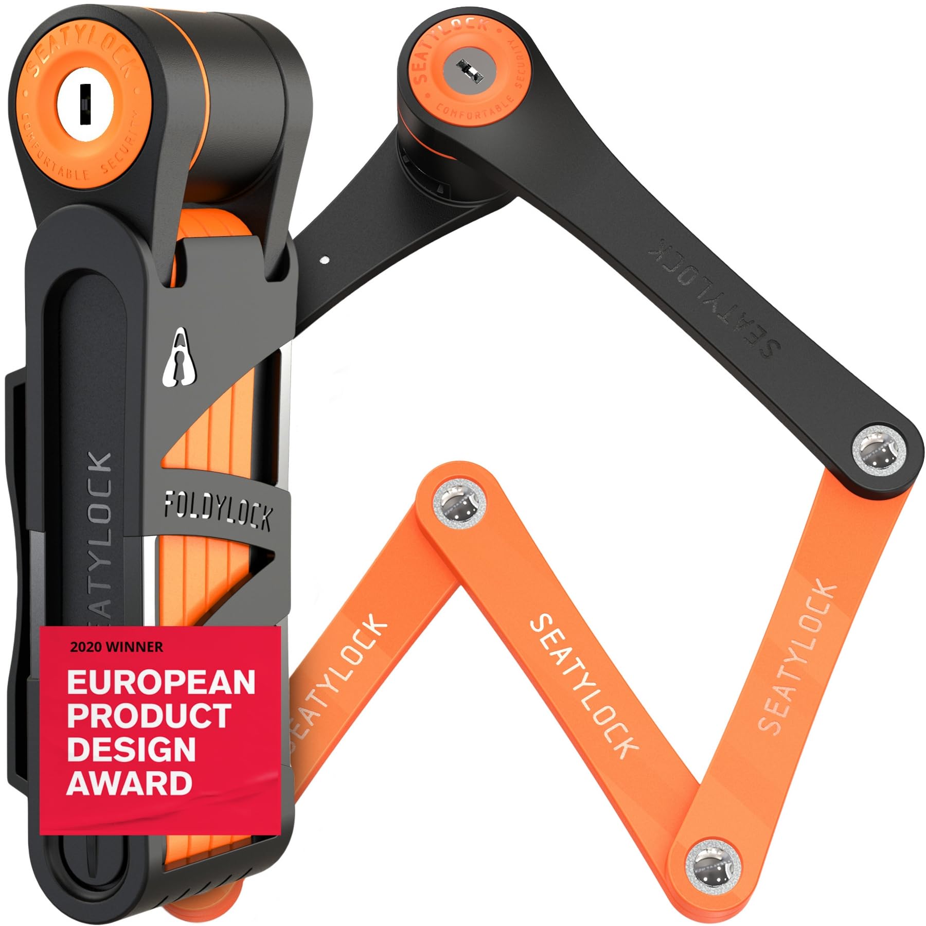 Seatylock FoldyLock Compact Lightweight Patented Folding Bike Lock 33.5 in