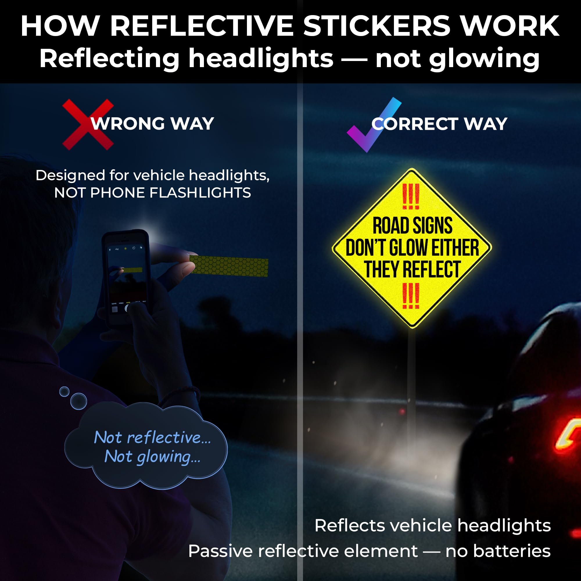 LOOM® Reflective Stickers for Bikes & Helmets