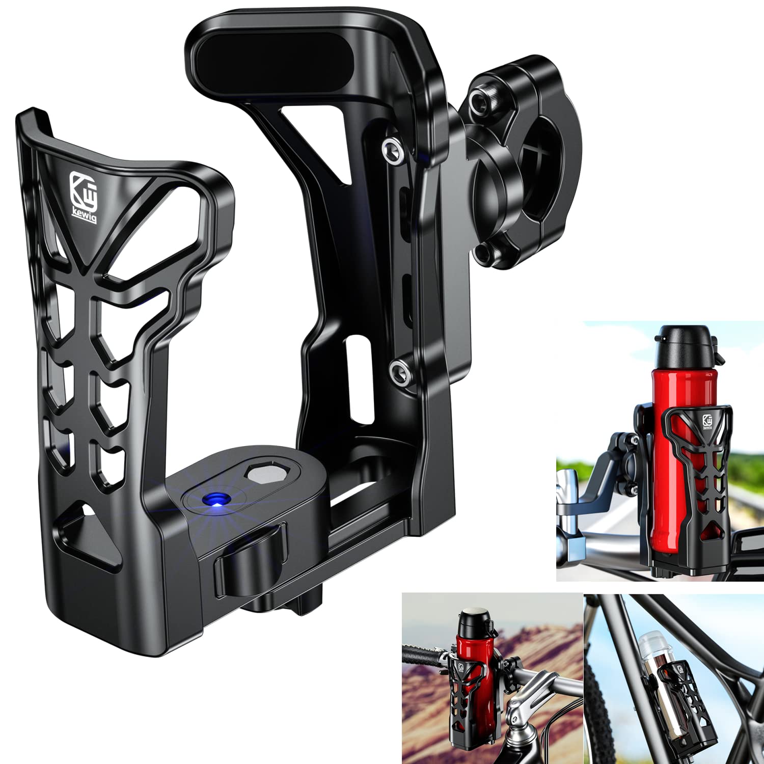KEWIG Bicycle Water Bottle Holder for Bike & Motorcycle