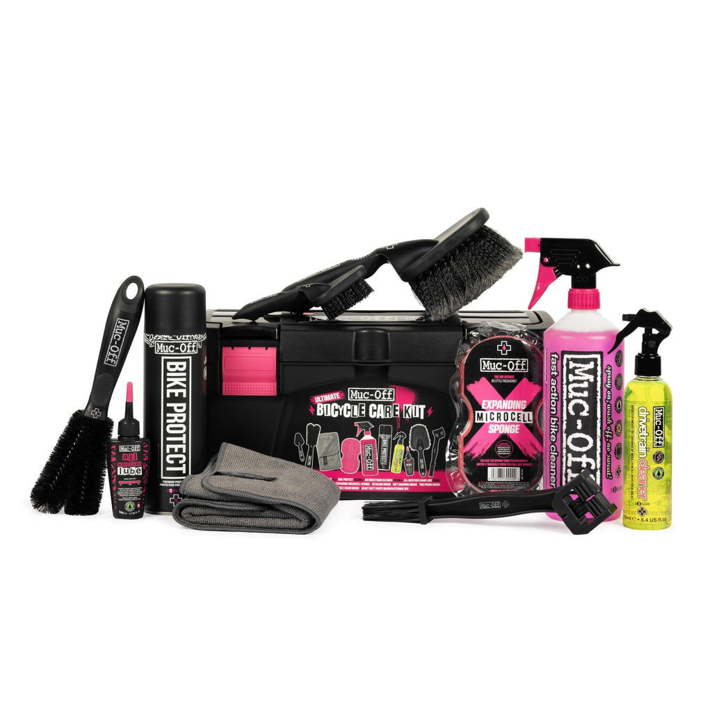 Muc Off Ultimate Bicycle Cleaning Kit - Must-Have Kit to Clean, Protect and Lube Your Bike - Includes Bike Cleaner, Bike Protect, Brushes and More