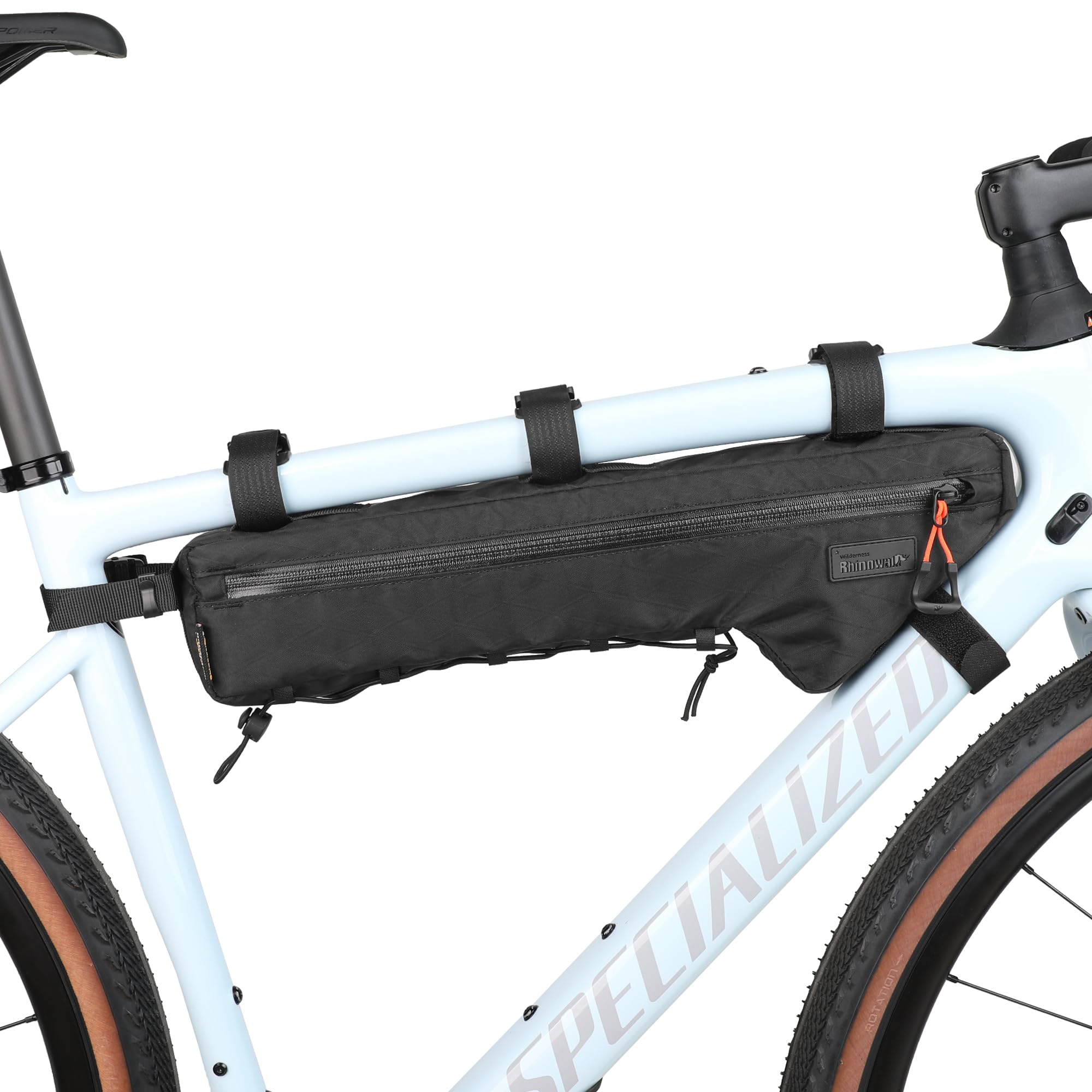 abamita Bike Frame Bag Bike Triangle Bag Bicycle Pouch Under Tube Bag 1.7L with Dual Side Mesh Pockets for MTB Road Bike Cycling Commuting and Outdoor Adventures