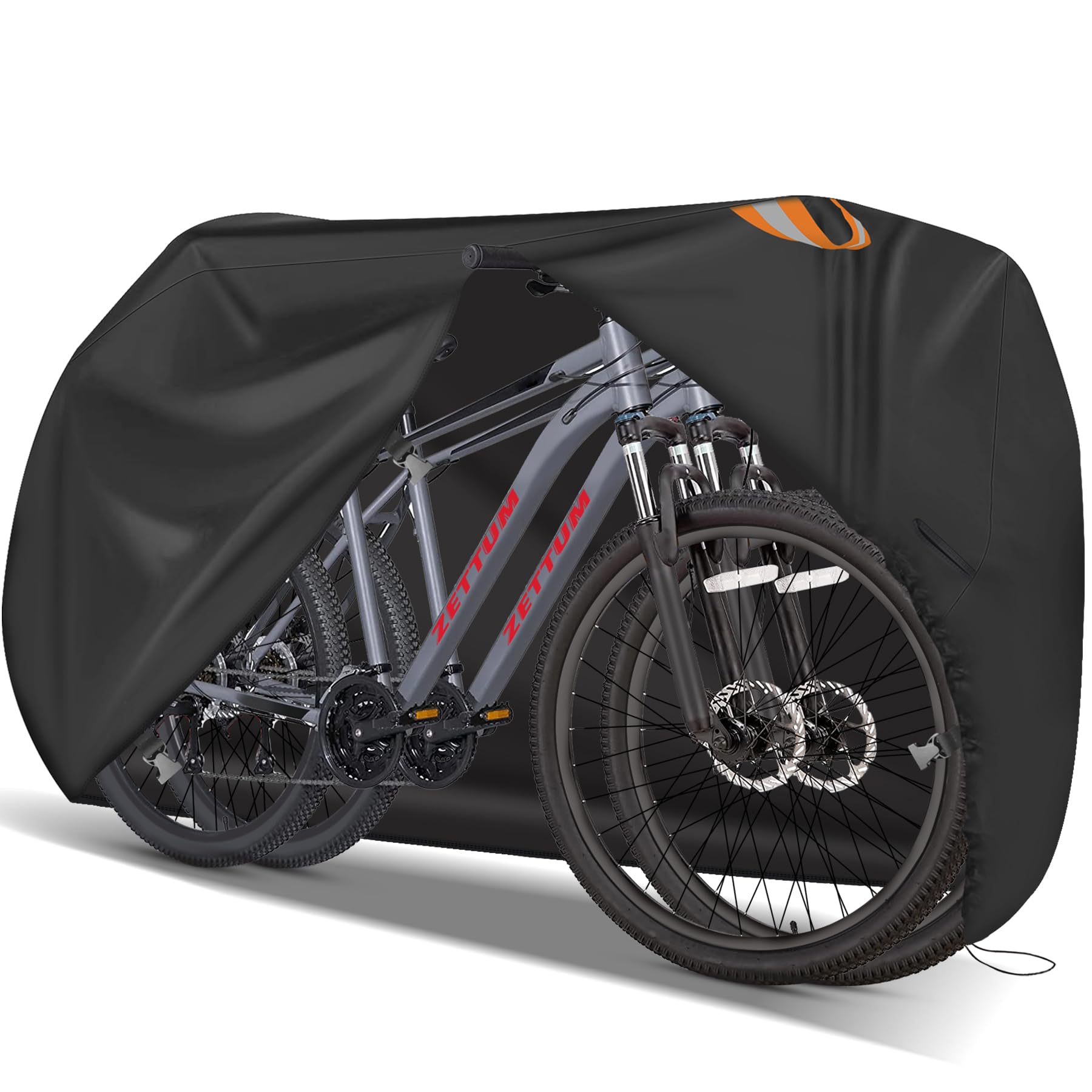 Zettum Bike Cover - 600D Bike Cover Outdoor Storage Waterproof & Heavy Duty, Premium Bicycle Covers for eBike, Mountain Bike, Road Bike, Hybrid Bike, Beach Cruiser Bike, Scooter, and More