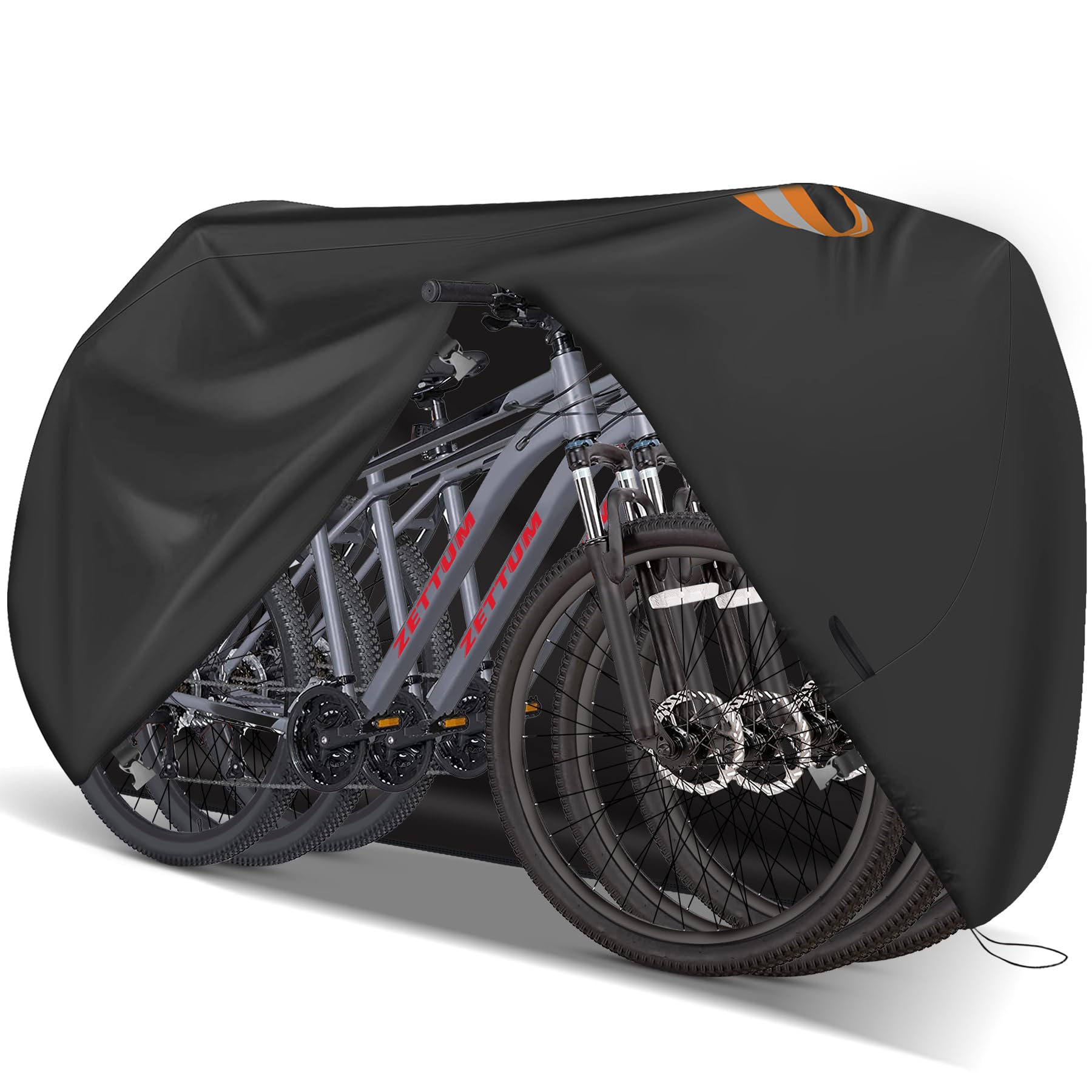 Zettum Bike Cover - 600D Bike Cover Outdoor Storage Waterproof & Heavy Duty, Premium Bicycle Covers for eBike, Mountain Bike, Road Bike, Hybrid Bike, Beach Cruiser Bike, Scooter, and More