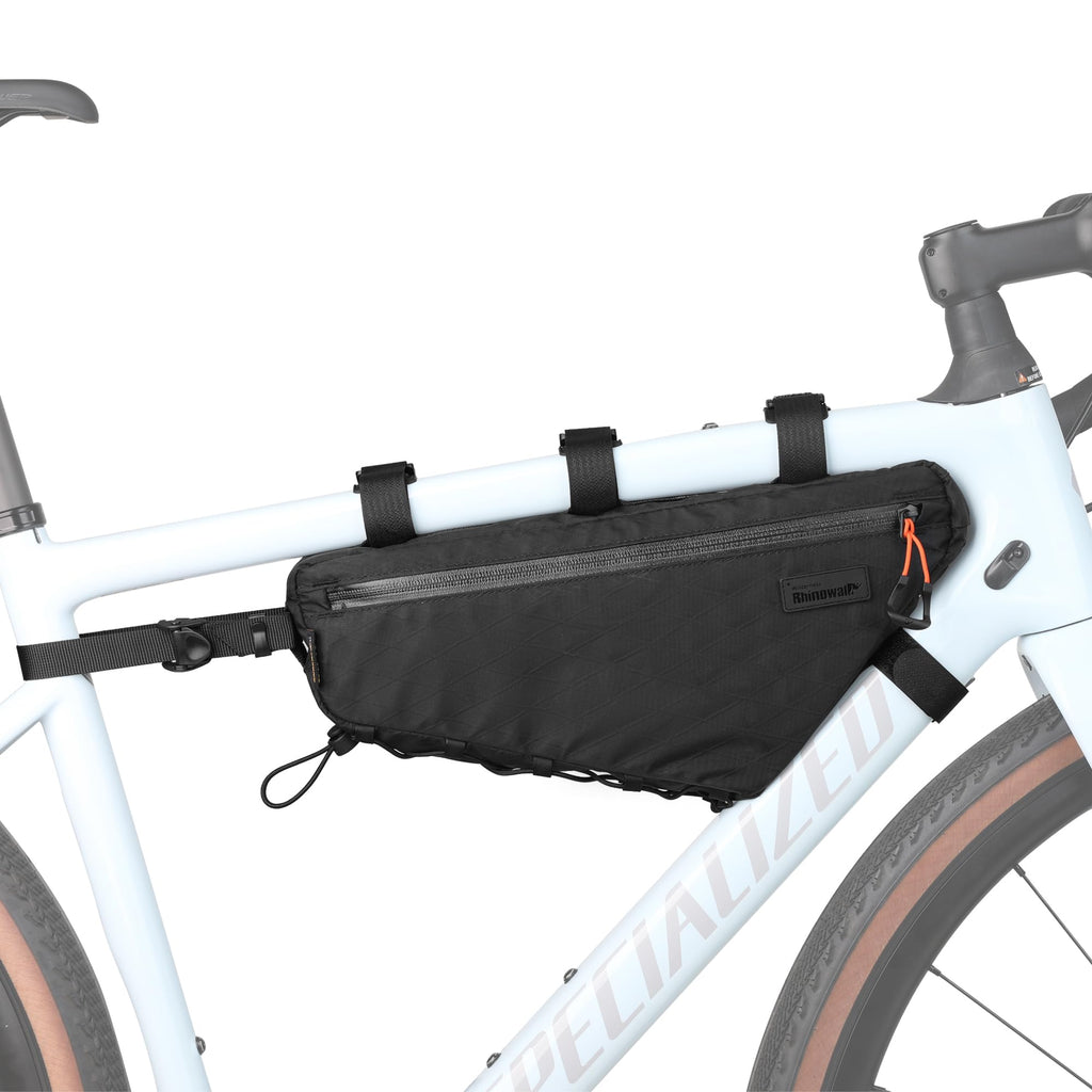 abamita Bike Frame Bag Bike Triangle Bag Bicycle Pouch Under Tube Bag 1.7L with Dual Side Mesh Pockets for MTB Road Bike Cycling Commuting and Outdoor Adventures