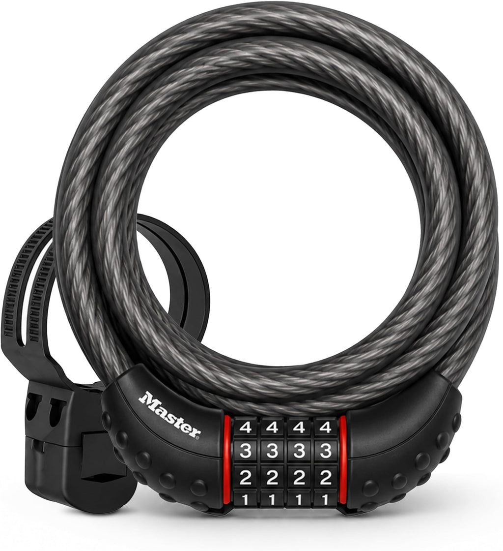 Master Lock Black Set Your Own Combination Bike Lock