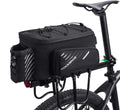 ROCKBROS 15L Bike Rear Rack Bag Shoulder Pannier Trunk Bag with Rain Cover