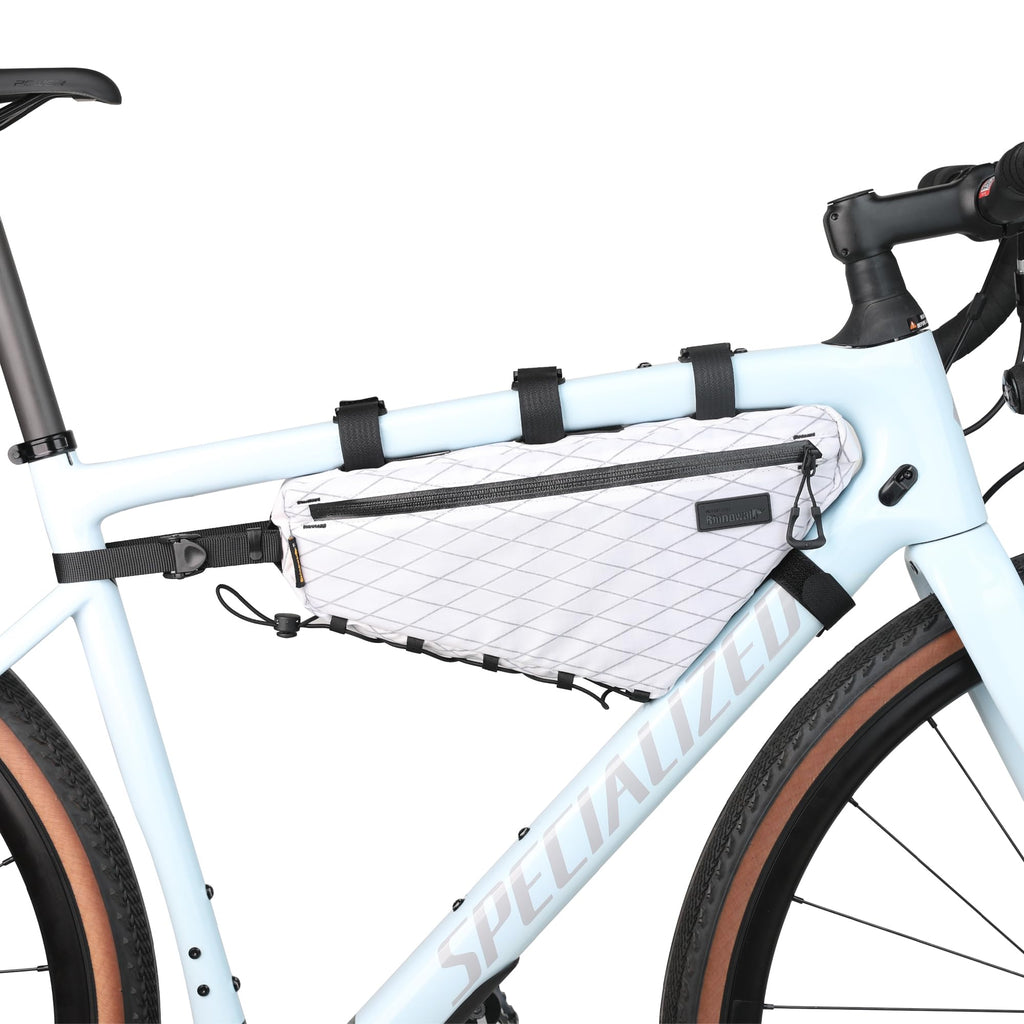 abamita Bike Frame Bag Bike Triangle Bag Bicycle Pouch Under Tube Bag 1.7L with Dual Side Mesh Pockets for MTB Road Bike Cycling Commuting and Outdoor Adventures