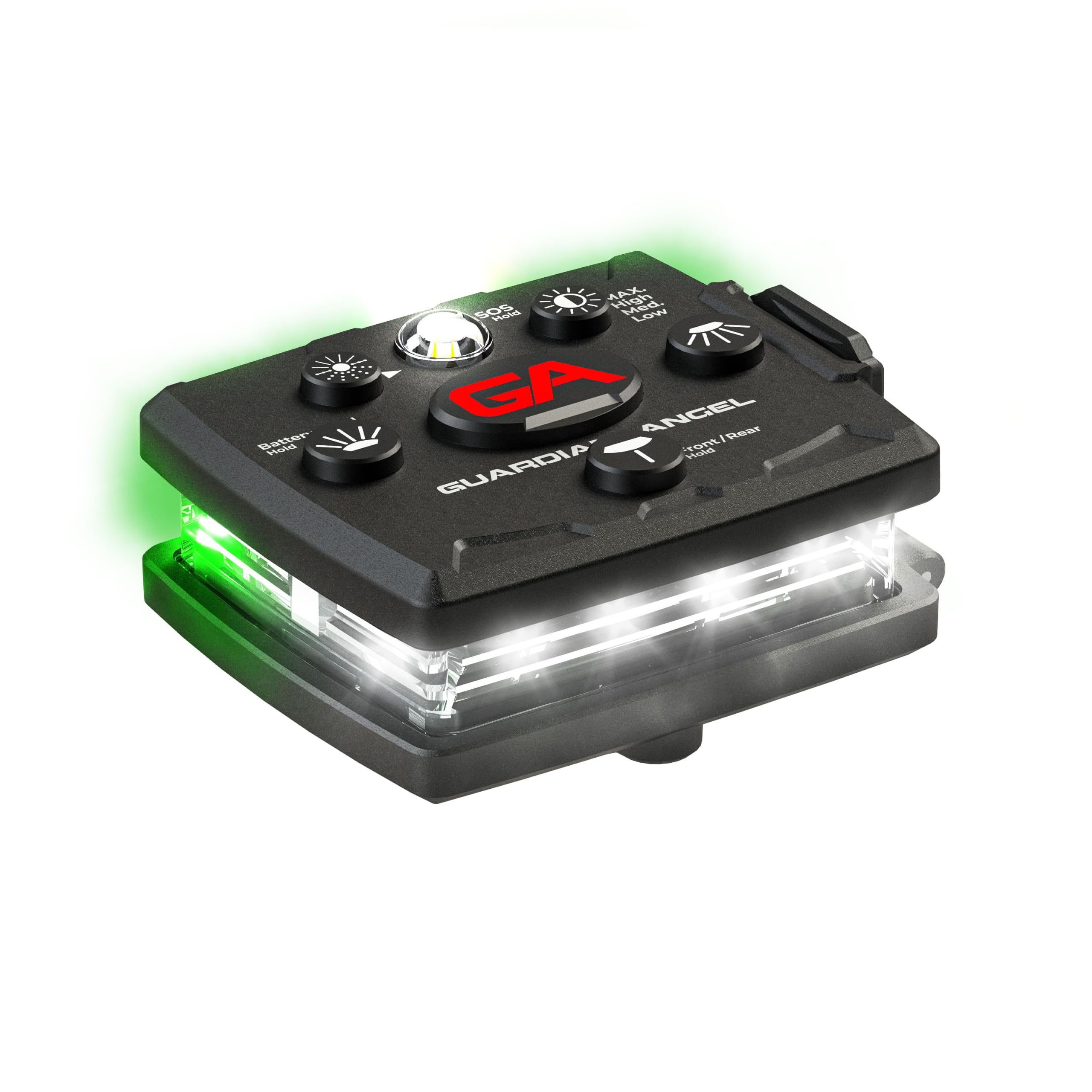 Guardian Angel Micro Series Personal Safety Lights - Rechargeable, Magnetic Wearable Safety Lights for Walking, Cycling, Kayaking, Fishing & More
