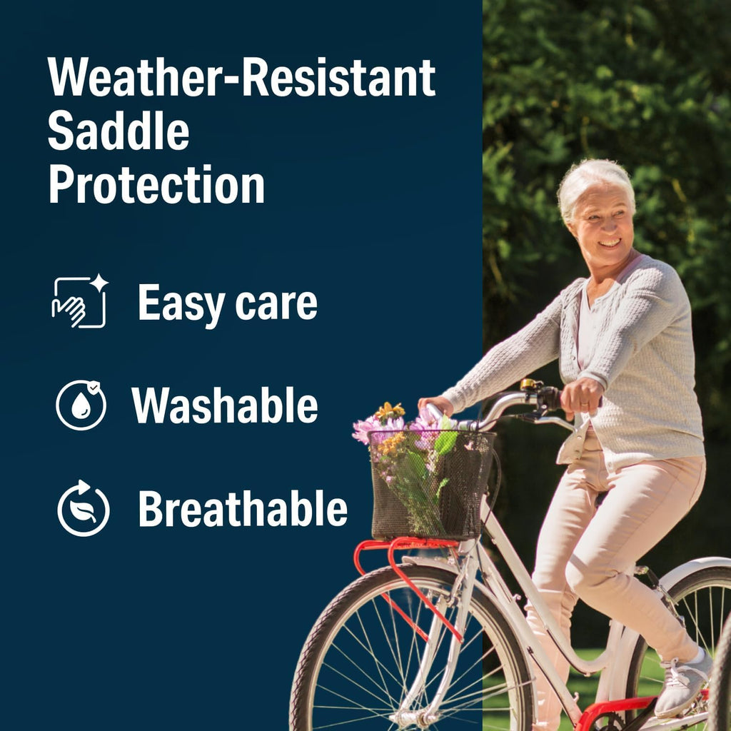 Bikeroo Comfort Bike Seat Cushion - Padded Gel Cover for Exercise, Mountain & Road Bikes, Universal Fit for Peloton & Stationary Bikes