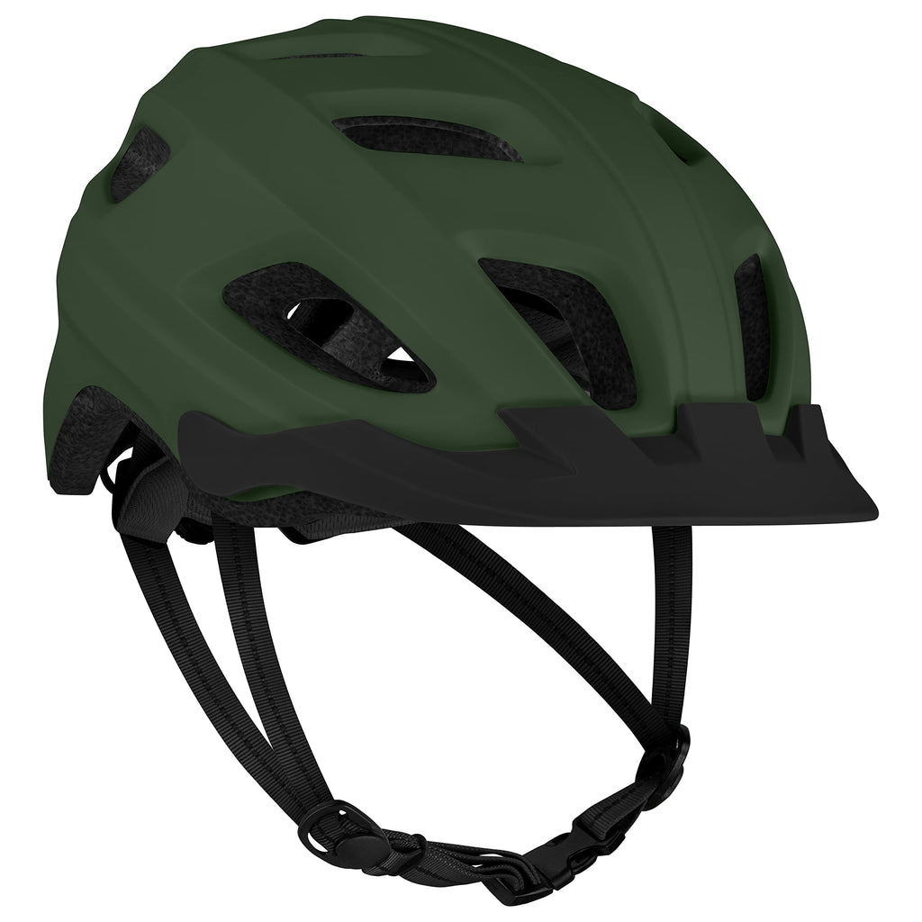 Retrospec Lennon Adult Bike Helmet with LED Safety Light Adjustable Dial & Removable Visor - Adjustable Bicycle Cycling Helmet for Men & Women