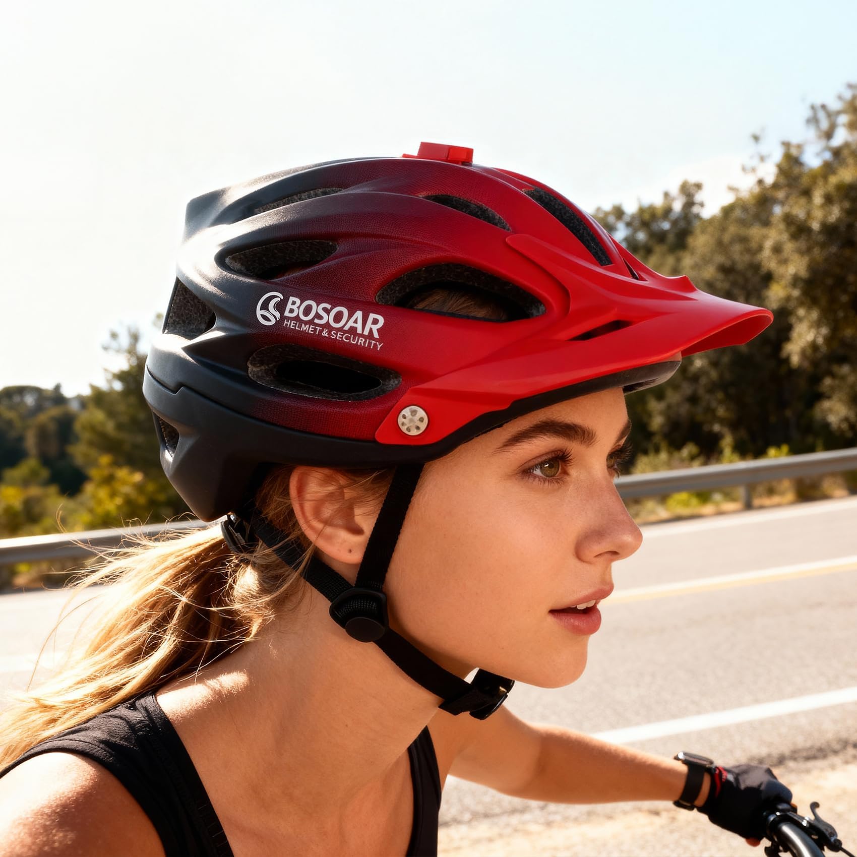 Bosoar Mountain Bike Helmet for Adult Men Women,Fit 55-61 Cm